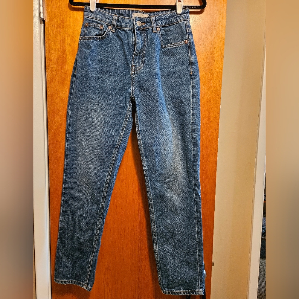We The Free (Free People) Blue Straight Leg Jeans - Size 26